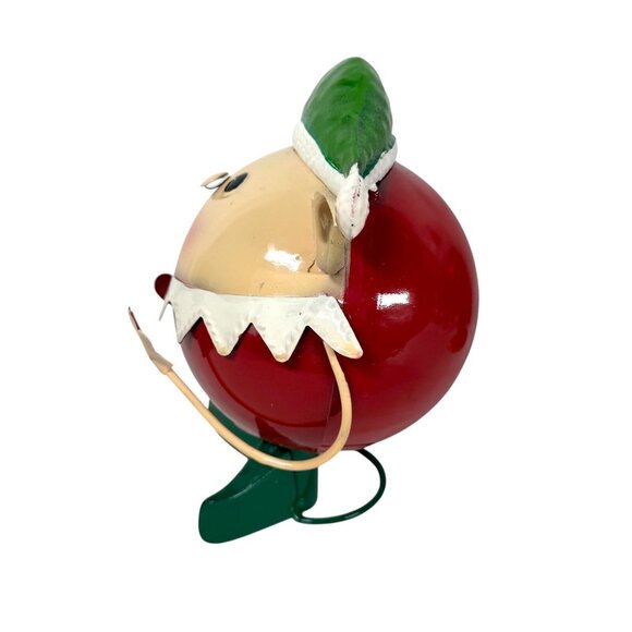 Pier 1 Christmas Elf Santas Helper Metal Wobble Bobble Head Spring Figurine 8" - Picture 2 of 6